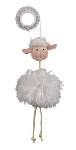Zdjęcie Trixie Futrzana owieczka na gumce  20 cm z kocimiętką