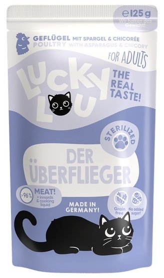 Zdjęcie Lucky Lou Lifestage Sterilized saszetka dla kotów kastrowanych Drób 125g
