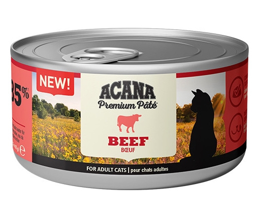 Zdjęcie Acana Cat Premium Pate Beef puszka  pasztet wołowina, kurczak, tuńczyk 85g