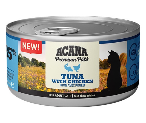 Zdjęcie Acana Cat Premium Pate Tuna & Chicken puszka  pasztet tuńczyk, kurczak 85g