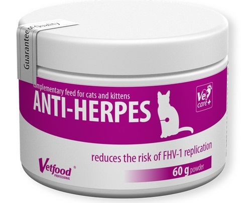 Zdjęcie Vetfood Anti-herpes preparat z L-lizyną dla kotów i kociąt 60 g