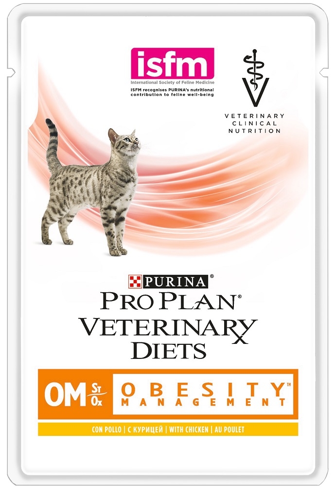 Zdjęcie Purina Vet OM Obesity Management Formula saszetka dla kota z kurczakiem 85g