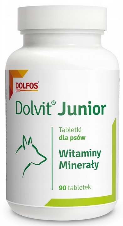 Zdjęcie Dolfos Dolvit Junior witaminy i minerały  dla szczeniąt 90 tabl.