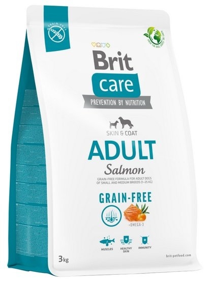 Zdjęcie Brit Care Grain Free Adult Small & Medium Breed  salmon & potato 3kg