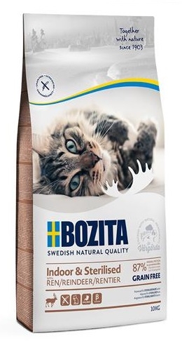 Zdjęcie Bozita Feline Indoor & Sterilised Reindeer  dla kotów domowych lub sterylizowanych 10kg