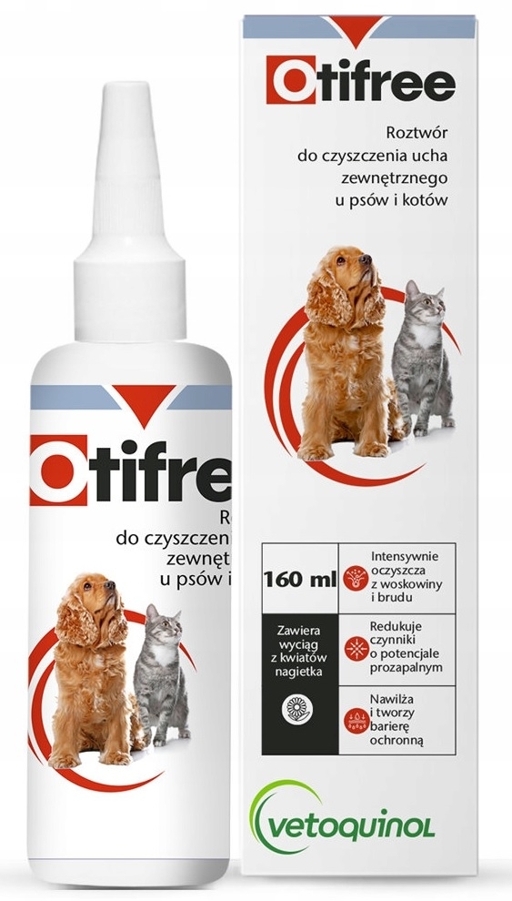 Zdjęcie Vetoquinol Otifree roztwór do czyszczenia uszu  dla psów i kotów 160ml