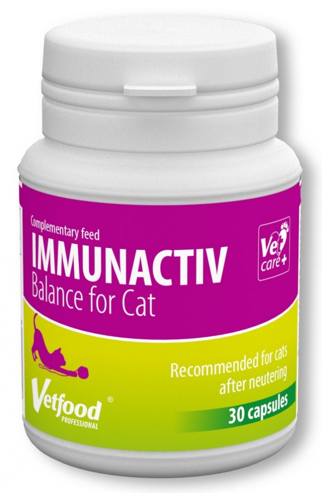 Zdjęcie Vetfood Immunactiv Balance Cat  tabletki 30 kaps.