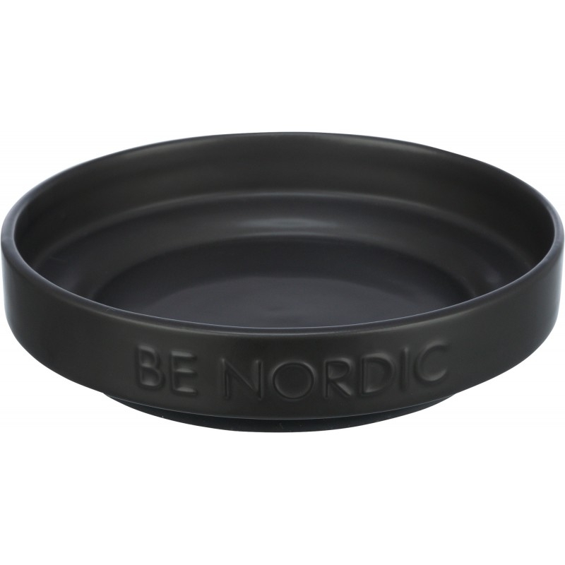 Zdjęcie Trixie Be Nordic miska ceramiczna dla kota szeroka  czarna 0.3 l; śr. 16cm