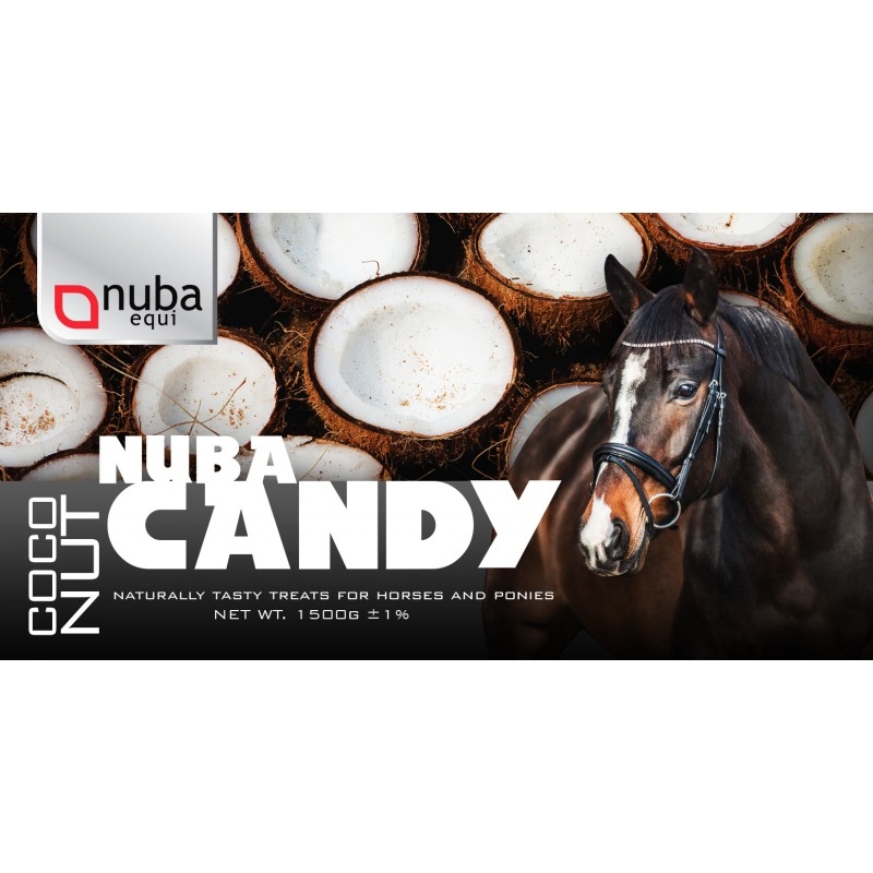 Zdjęcie Nuba Equi Candy Coconut smakołyki dla koni  o smaku kokosowym 700g
