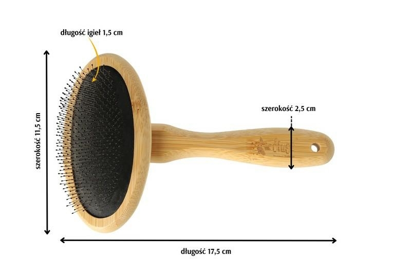 Zdjęcie Dingo Szczotka bambusowa M   17,5 cm