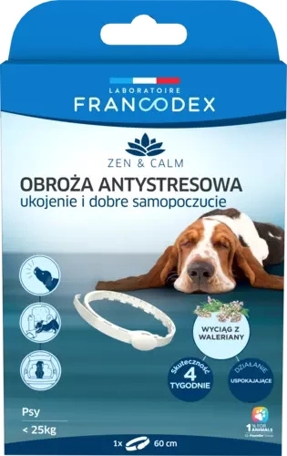 Zdjęcie Francodex Obroża antystresowa   dla psów < 25 KG 60 cm