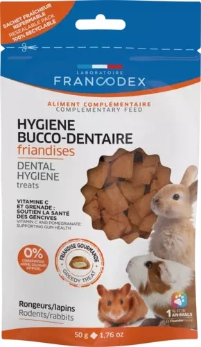 Zdjęcie Francodex Przysmak dla gryzoni i królików  do higieny jamy ustnej 50g