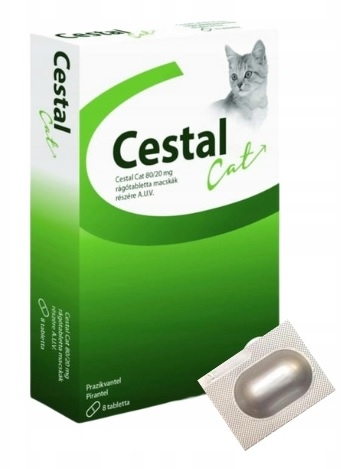 Zdjęcie Ceva Cestal Cat  tabletki na odrobaczanie dla kotów 8 szt.