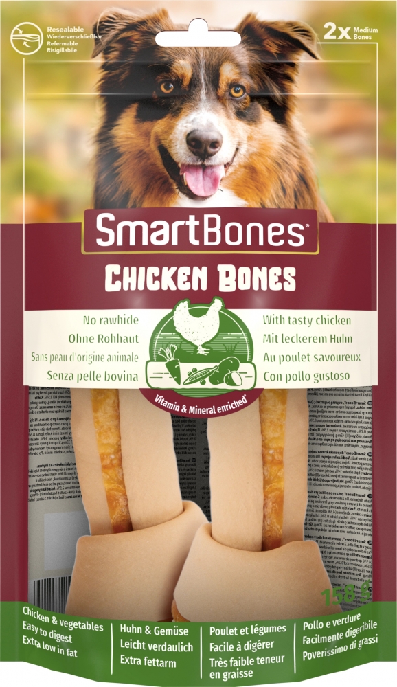 Zdjęcie Smart Bones Chicken Bones kości do żucia dla psów  Medium (dla średnich ras) 2 szt.