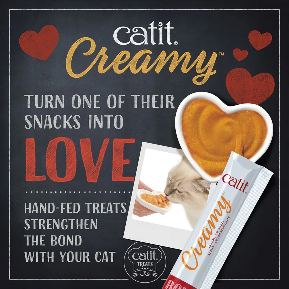 Zdjęcie catit Catit Creamy Superfoods mokry przysmak dla kota łosoś z komosą ryżową i spiruliną 4 szt.