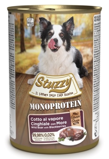 Zdjęcie Stuzzy Monoprotein Dog Adult puszka dla psa w sosie dziczyzna z borówkami 400g