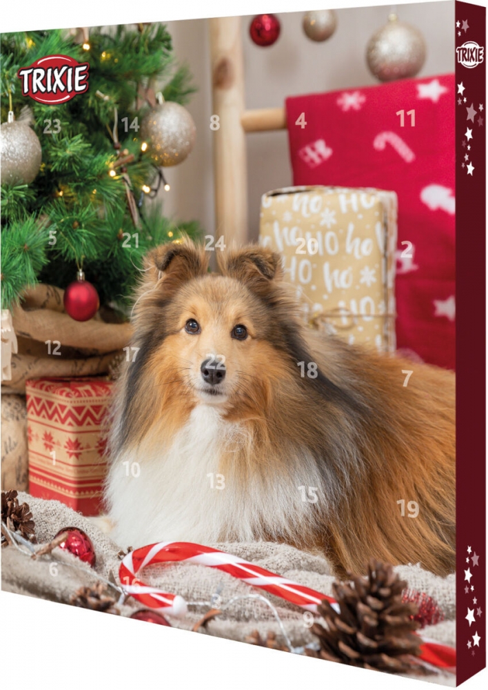 Zdjęcie Trixie Świąteczny prezent dla pieska  kalendarz adwentowy 34 x 30 x 3,5 cm