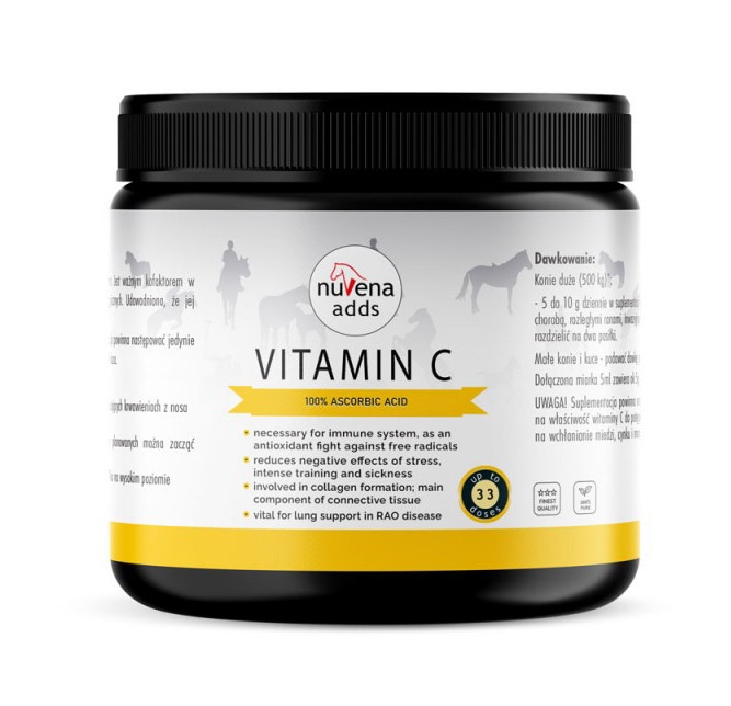 Zdjęcie Nuvena Vitamin C  kwas askorbinowy dla koni 330g