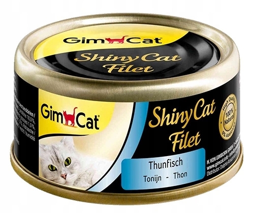 Zdjęcie Gimcat ShinyCat Filet puszka dla kota w sosie tuńczyk z ryżem 70g