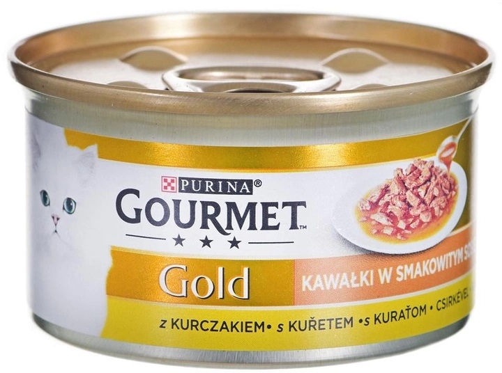 Zdjęcie Gourmet Gold Kawałki w smakowitym sosie  z kurczakiem 85g
