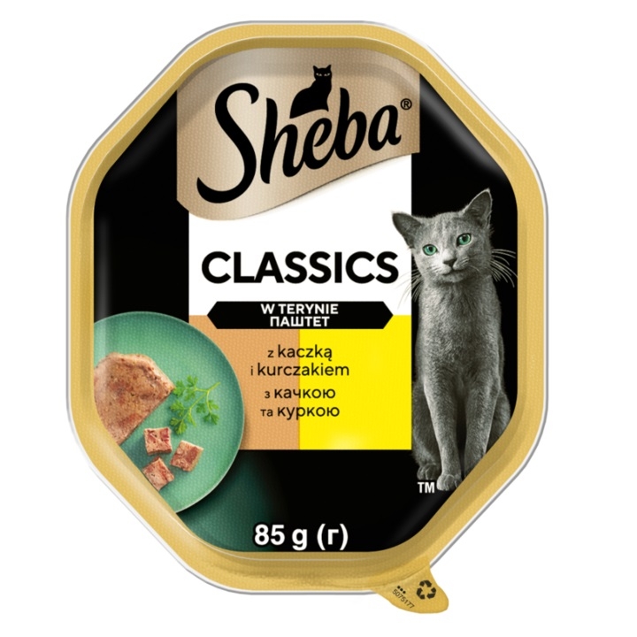 Zdjęcie Sheba Classics tacka dla kota  pasztet z kaczką i kurczakiem 85g