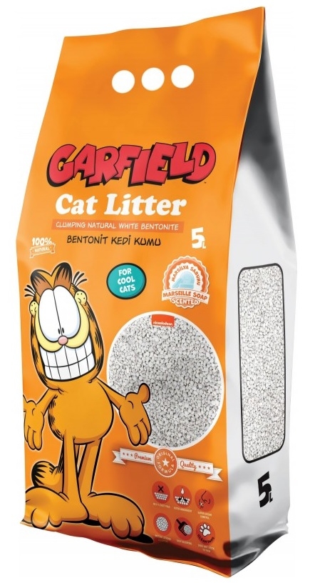 Zdjęcie Garfield Żwirek bentonitowy dla kota zbrylający marsylskie mydło 5l