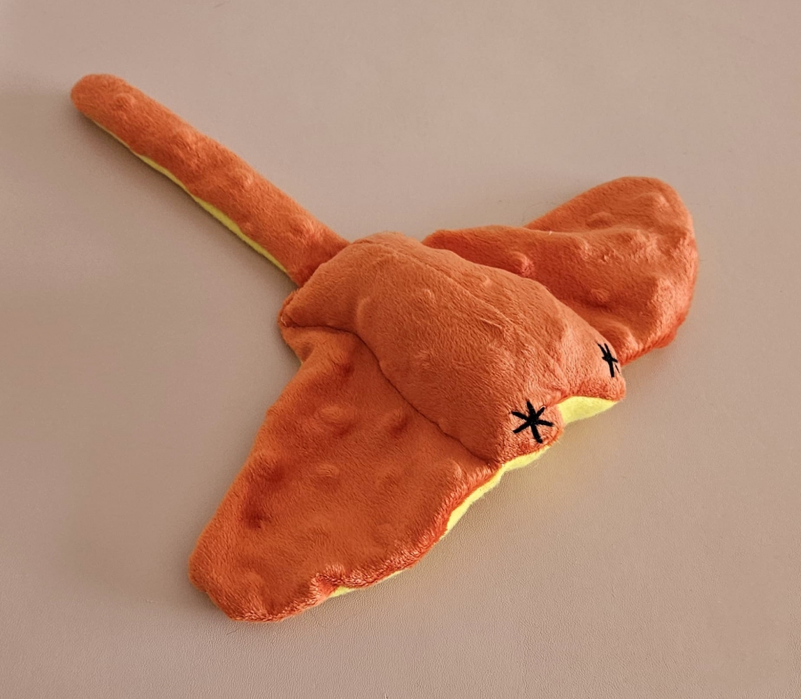Zdjęcie Kotul Craft Płaszczka z kocimiętką zabawka dla kota  zachód słońca 25 x 27 cm