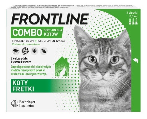 Zdjęcie Frontline Combo Kot trójpak  dla kotów 3 x 0.5 ml