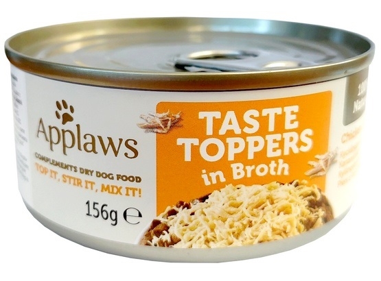 Zdjęcie Applaws Taste Toppers puszka dla psa  pierś z kurczaka w bulionie 156g
