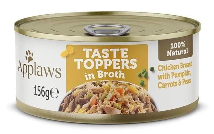 Zdjęcie Applaws Taste Toppers puszka dla psa   kurczak i warzywa w bulionie 156g