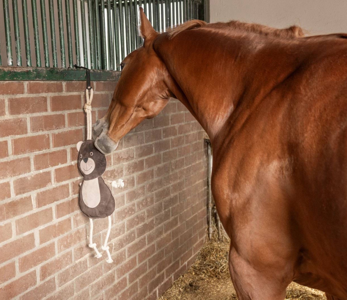Zdjęcie Kerbl Zabawka dla konia misio z naturalnej skóry   40 cm