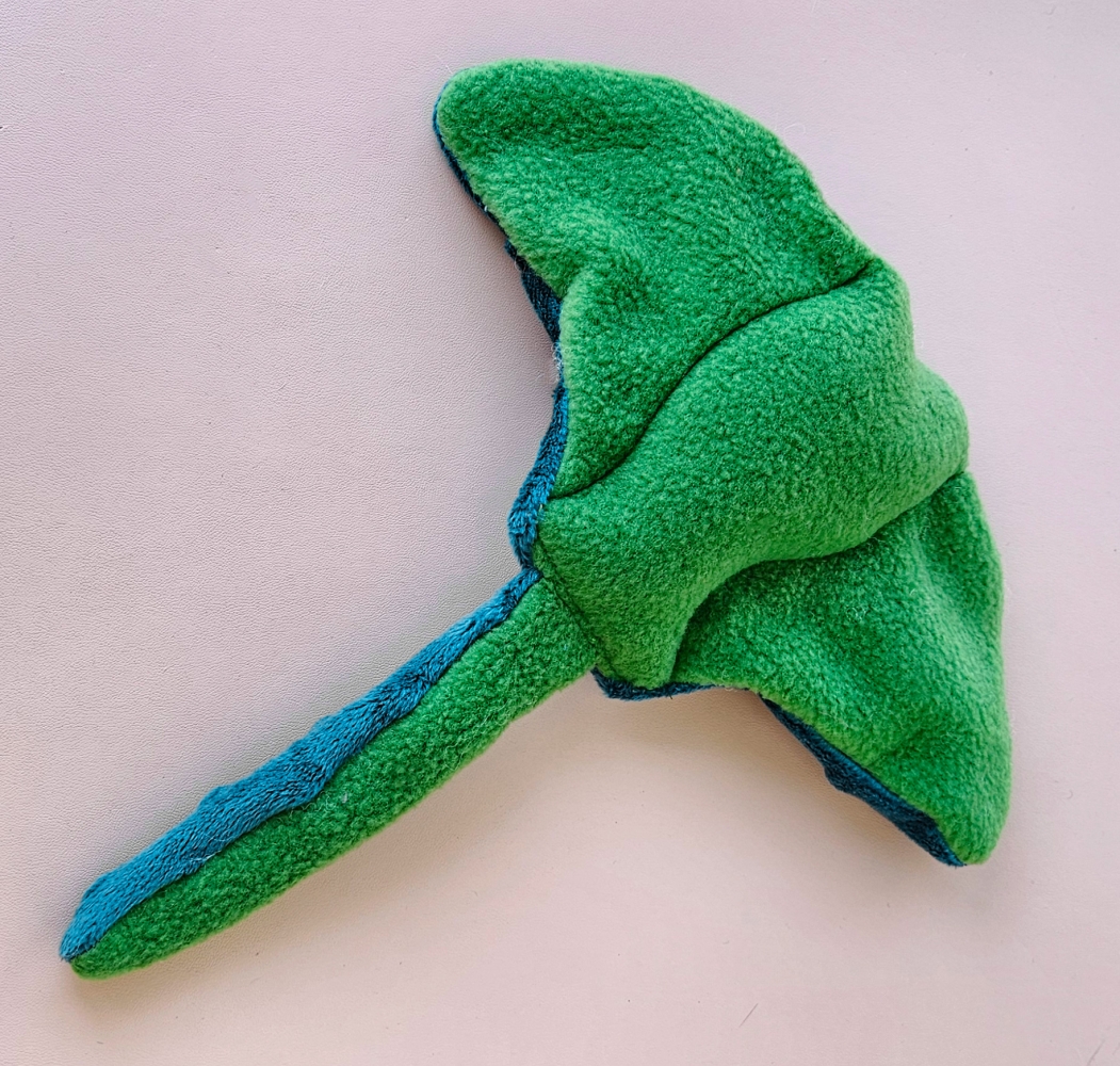 Zdjęcie Kotul Craft Płaszczka z kocimiętką zabawka dla kota  morska toń minky 25 x 27 cm