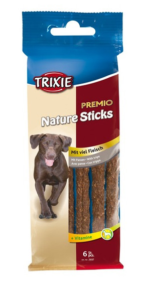 Zdjęcie Trixie Pansen Sticks mięsne kabanosy dla psa  z żwaczem 6 szt.