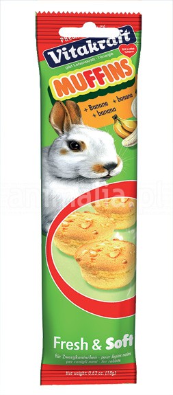 Zdjęcie Vitakraft Muffins przysmak dla królików  z bananem 