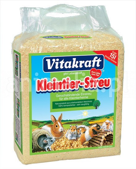 Zdjęcie Vitakraft Kleintier Streu - trociny dla małych zwierząt   15l