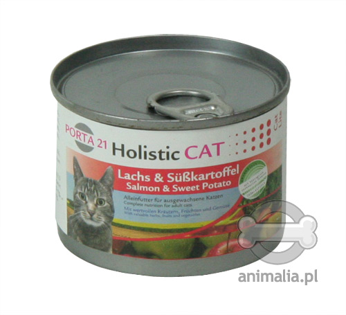 Zdjęcie Feline Porta 21 Puszka Holistic Cat  łosoś i słodkie kartofle 170g