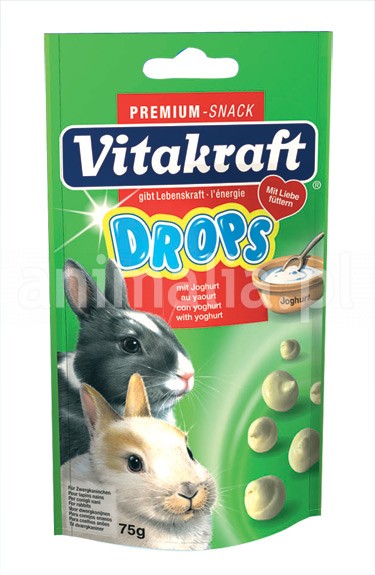 Vitakraft Drops Joghurt dla królika dropsy z jogurtem 75g