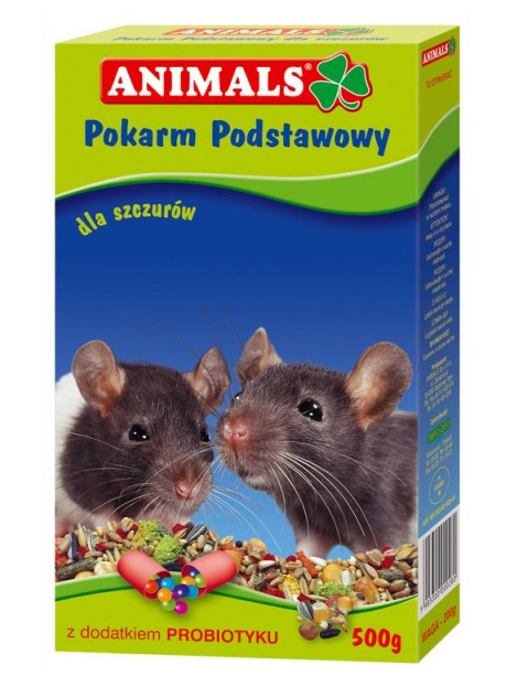 Zdjęcie Animals Pokarm podstawowy dla szczura   0.5kg