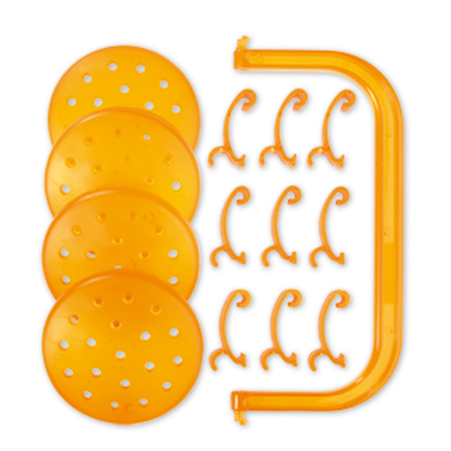 Zolux Zestaw akcesoriów klatek RodyLounge dla małych gryzoni pomarańczowy śr 5,8 cm