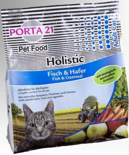 Zdjęcie Feline Porta 21 Holistic Cat Fish & Oatmeal sucha karma ryba i owies 500g