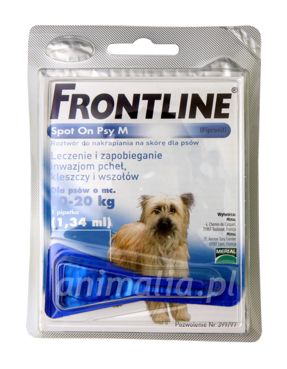 Zdjęcie Frontline Spot On Pies  dla psów M (10-20 kg) 1x 1.34 ml