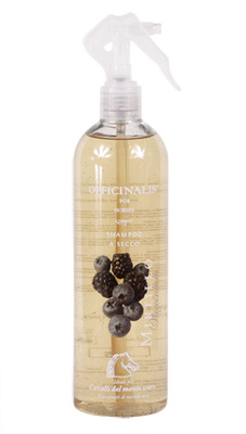 Zdjęcie Officinalis Dry Shampoo Black Berry suchy szampon jagodowy dla koni karych  500ml