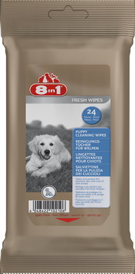 Zdjęcie 8in1 Puppy Cleaning Wipes dla szczeniąt  chusteczki odświeżające  24 szt.