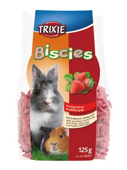 Zdjęcie Trixie Smakołyki Biscies dla królików i gryzoni  truskawkowe 125g