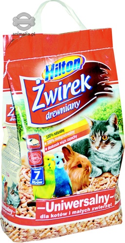 Zdjęcie Hilton Żwirek Drewniany Uniwersalny  dla kotów i małych zwierząt  7l