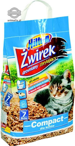 Zdjęcie Hilton Żwirek Drewniany Compact  dla kotów 7l