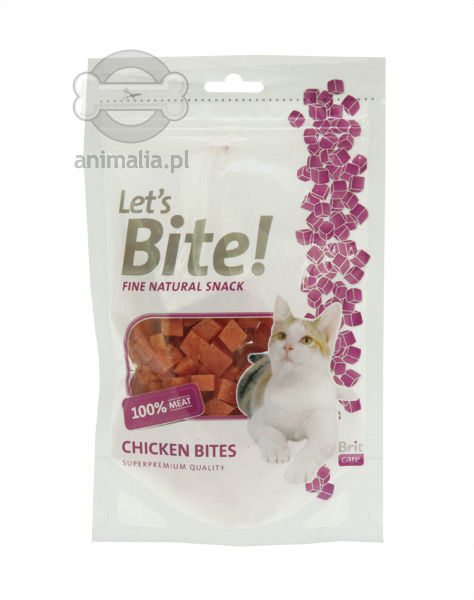 Zdjęcie Brit Care Fine Natural Snack dla kota Let's Bite! Chicken Bites (kurczak) 80g