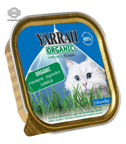 Zdjęcie Yarrah Bio Natures Finest tacka dla kota  kawałki z makreli w sosie 100g
