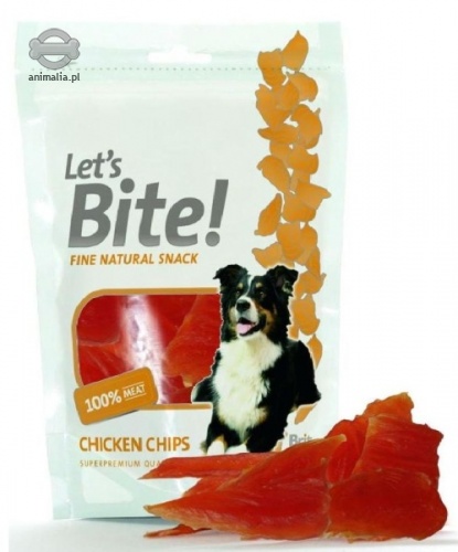 Zdjęcie Brit Care Fine Natural Snack dla psa Let's Bite! Chicken Chips (kurczak) 80g