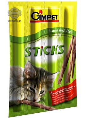 Zdjęcie Gimpet Cat Sticks kabanosy dla kota  jagnięcina + ryż 4 szt.